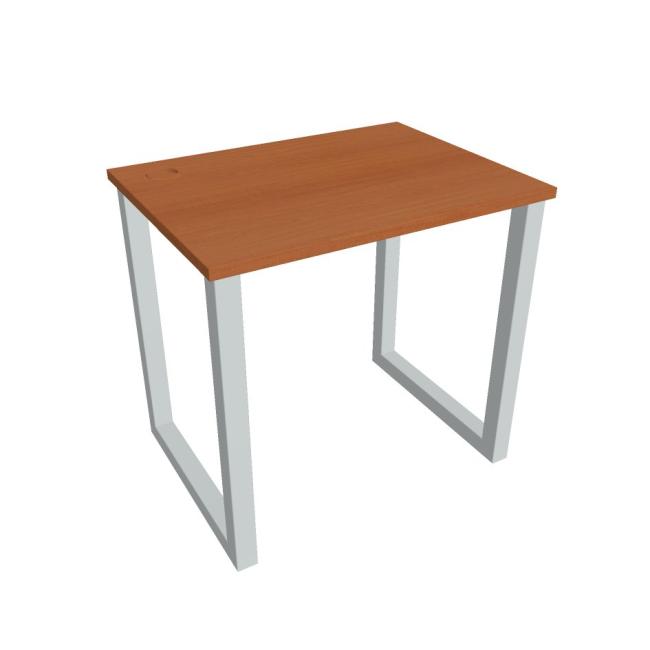 Work table UNI O, 80x75.5x60 cm, cherry/grey