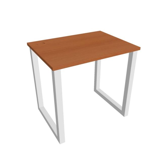 Work table UNI O, 80x75.5x60 cm, cherry/white