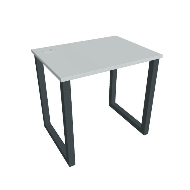 UNI O desk, 80x75.5x60 cm, grey/black