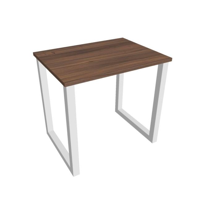 UNI O desk, 80x75.5x60 cm, walnut/white