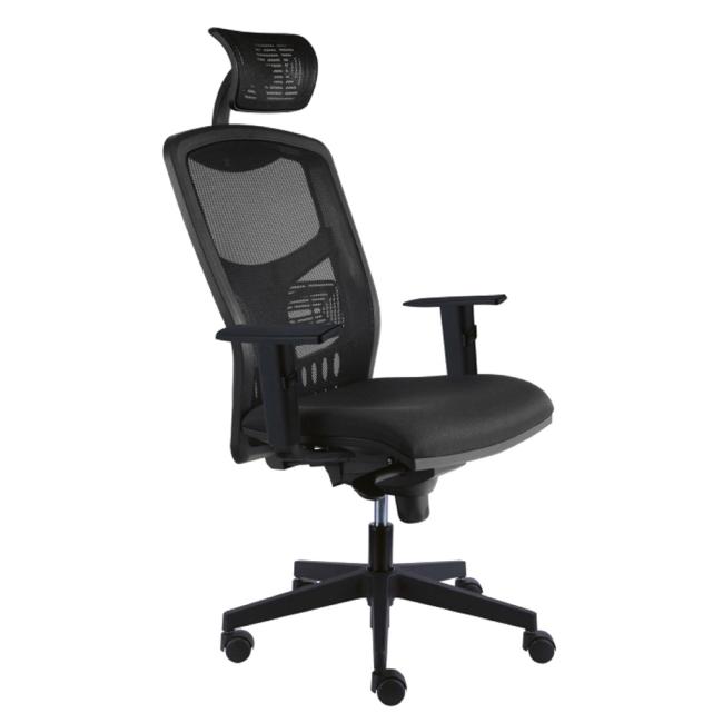 Office chair York Net, E-SY+ PDH+ armrests black