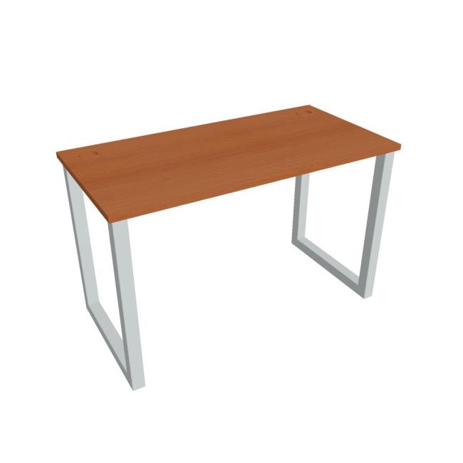 Work table UNI O, 120x75.5x60 cm, cherry/grey