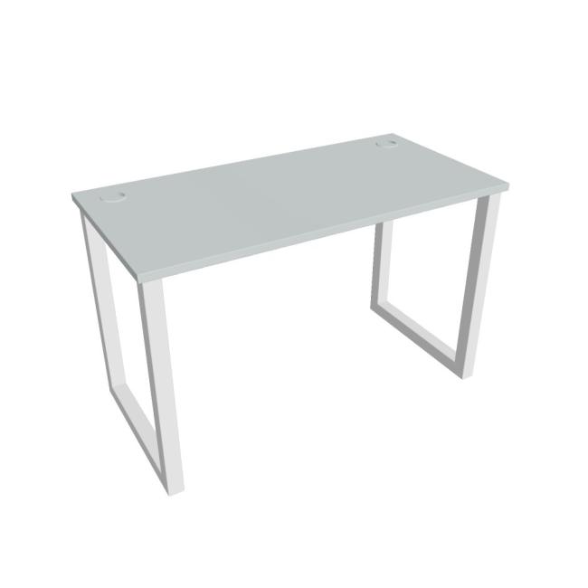 Work table UNI O, 120x75.5x60 cm, grey/white