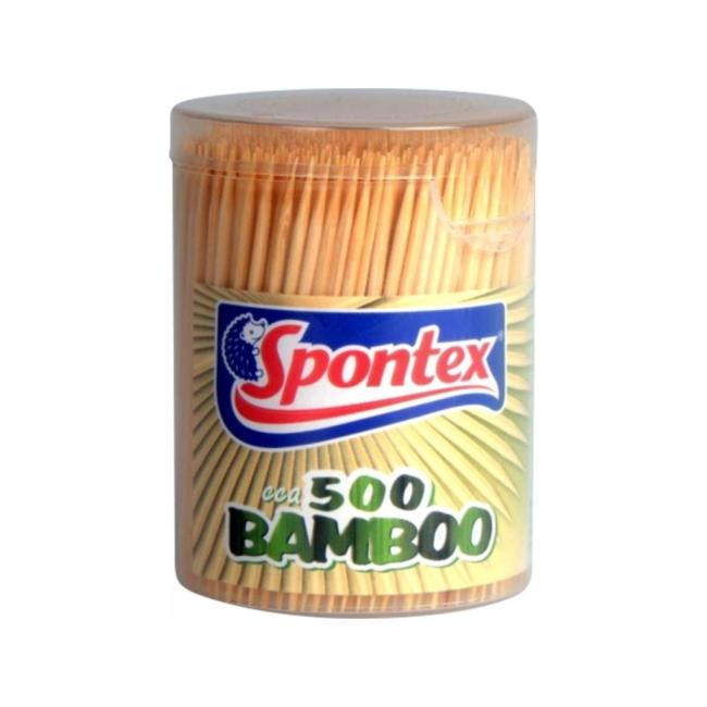 [HY018020] Bamboo toothpicks Spontex 500 pieces