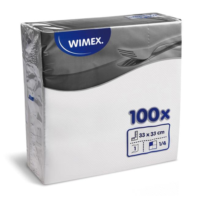 [HY022000] Paper napkins 1-layer 33 x 33 cm white (100 pcs.)