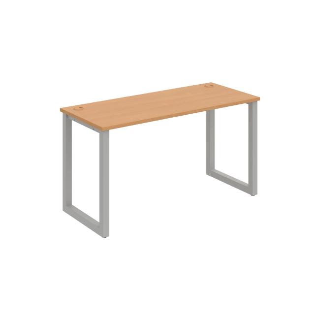 Work table UNI O, 140x75.5x60 cm, beech/grey
