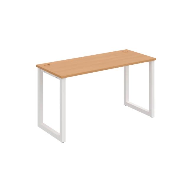 UNI O desk, 140x75.5x60 cm, beech/white