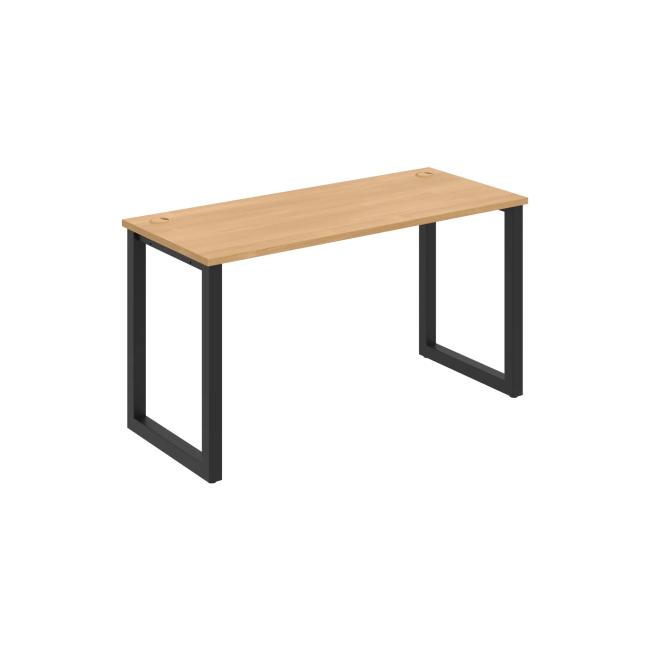 UNI O desk, 140x75.5x60 cm, oak/black