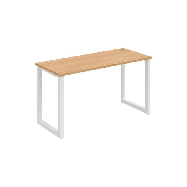 UNI O desk, 140x75.5x60 cm, oak/white