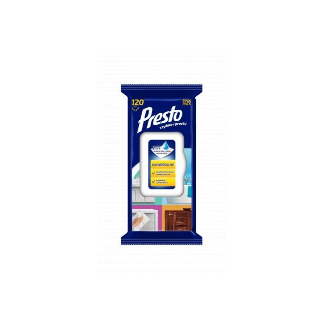 [HY024941] Presto universal cleaning wet wipes 120 pcs