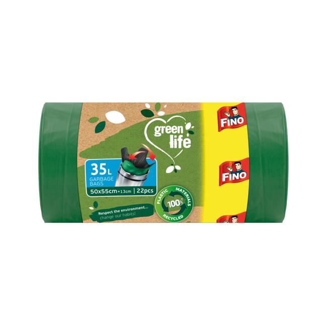 Tašky na viazanie FINO Green Life Easy 35 ℓ, 22 mikr., 50 x 55 cm (22 ks)