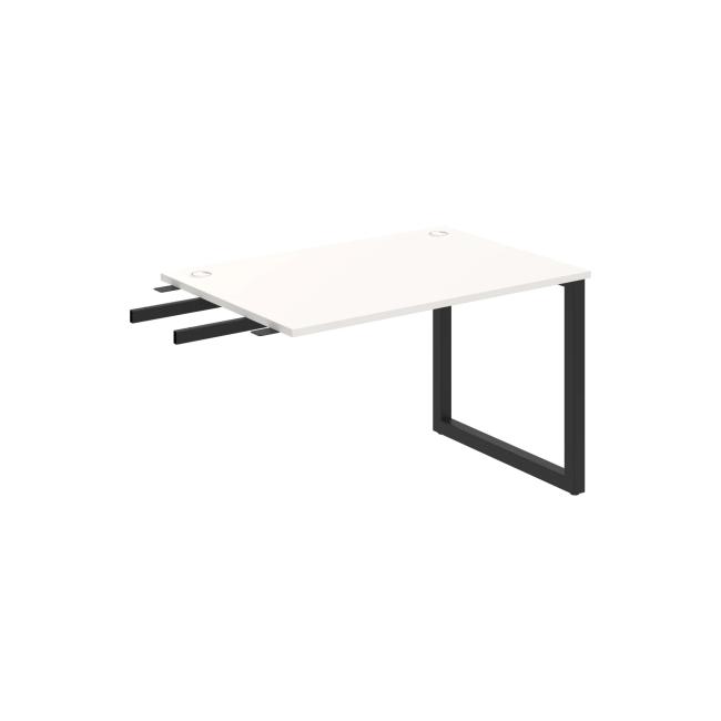 Work table UNI O, vertically chained, 120x75.5x80 cm, white/black