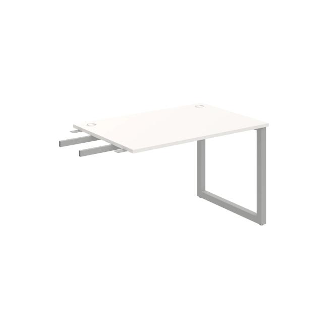 Work table UNI O, vertically chained, 120x75.5x80 cm, white/grey