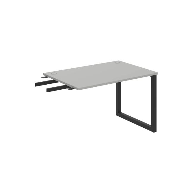 Work table UNI O, vertically chained, 120x75.5x80 cm, grey/black
