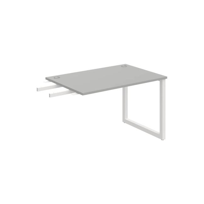 Work table UNI O, vertically chained, 120x75.5x80 cm, grey/white