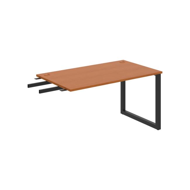 Work table UNI O, vertically chained, 140x75.5x80 cm, cherry/black