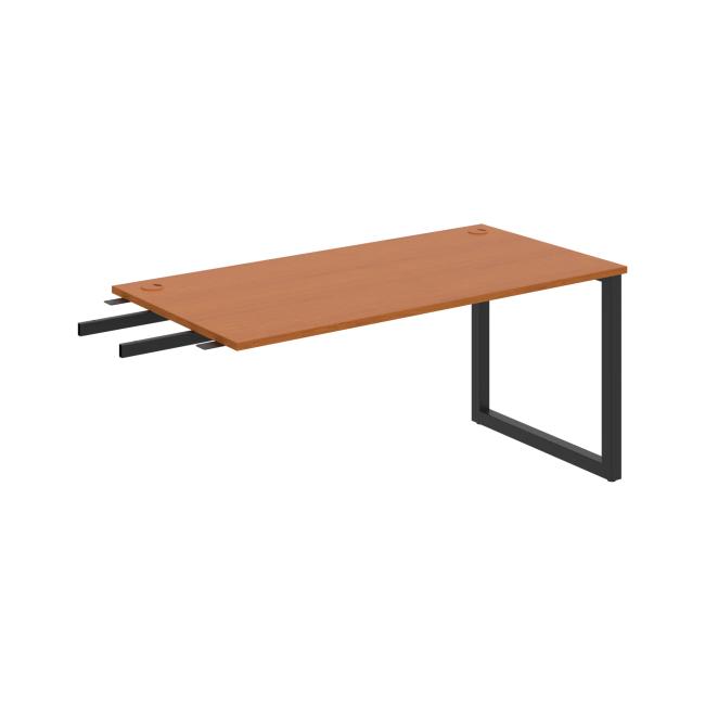 Work table UNI O, vertically chained, 160x75.5x80 cm, cherry/black