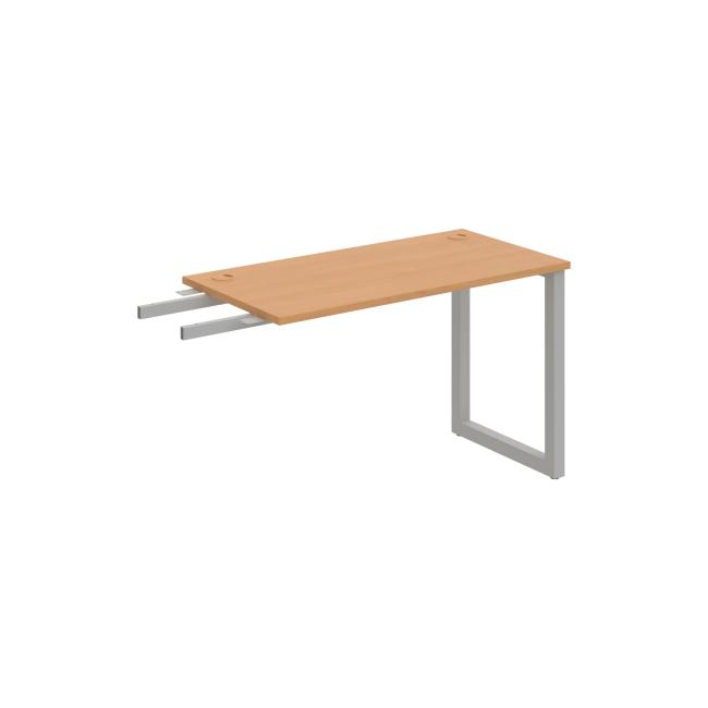Work table UNI O, vertically chained, 120x75.5x60 cm, beech/grey