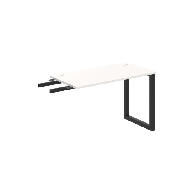 Work table UNI O, vertically chained, 120x75.5x60 cm, white/black