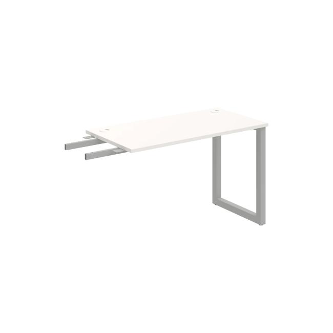 Work table UNI O, vertically chained, 120x75.5x60 cm, white/grey