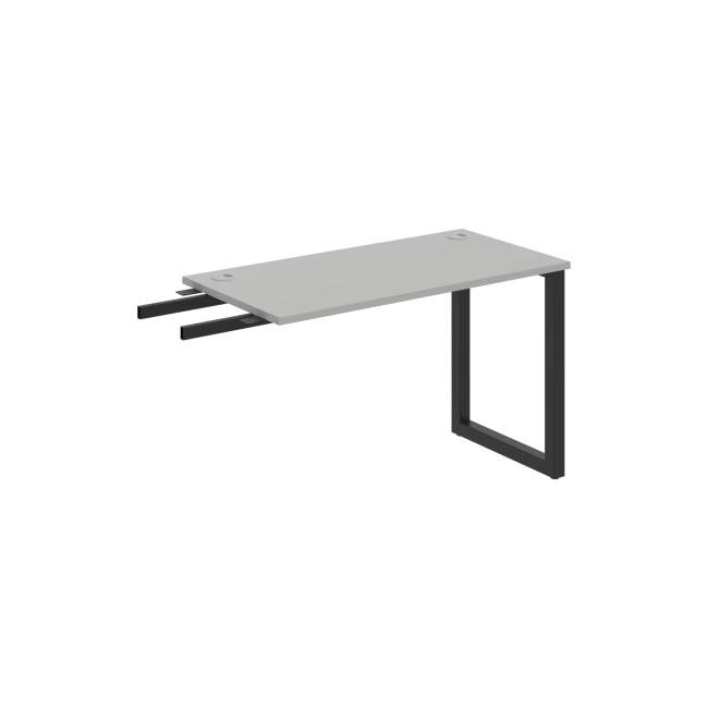 Work table UNI O, vertically chained, 120x75.5x60 cm, grey/black