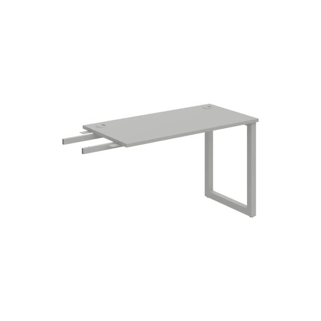 Work table UNI O, vertically chained, 120x75.5x60 cm, gray/grey