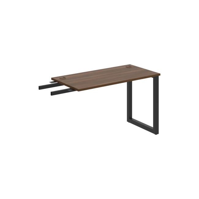 Work table UNI O, vertically chained, 120x75.5x60 cm, walnut/black