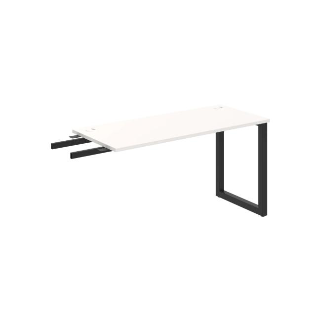 Work table UNI O, vertically chained, 140x75.5x60 cm, white/black