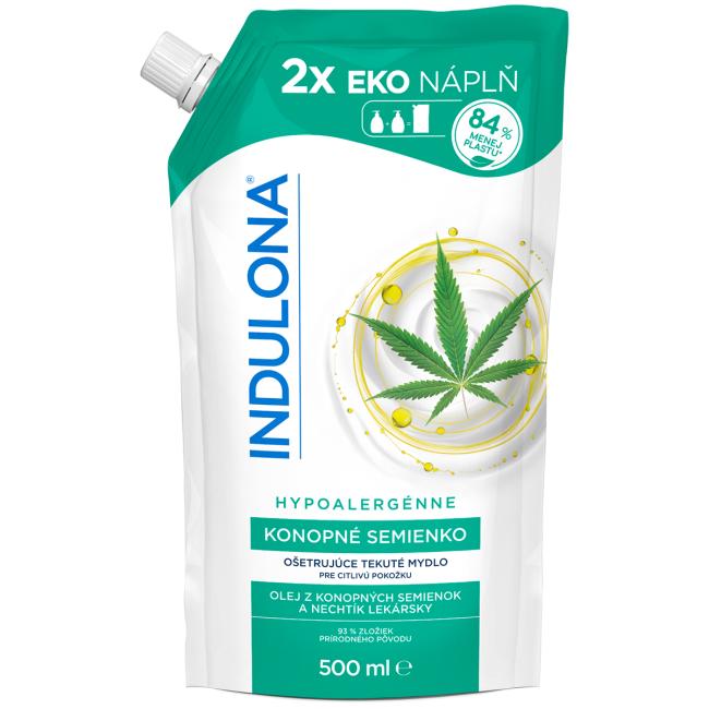 [HY053792] INDULONA liquid soap refill 500 ml Hemp seed