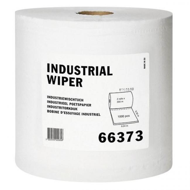 Paper towels in a 2-layer roll. TORK white recycling W1/W2, reel 300 m (2 pcs)