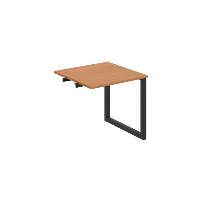 Work table UNI O, extendable. chain, 80x75.5x80 cm, alder/black