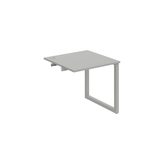 Work table UNI O, extendable. chain, 80x75.5x80 cm, gray/grey
