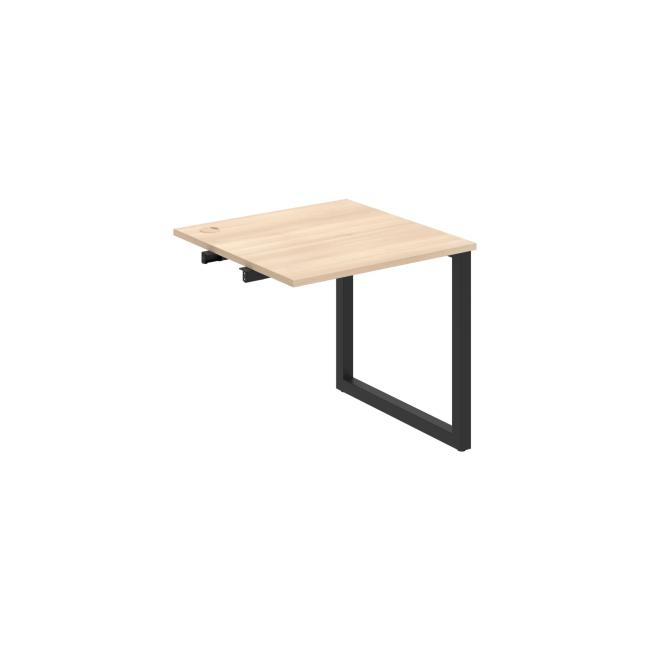 Work table UNI O, extendable. chain, 80x75.5x80 cm, agate/black