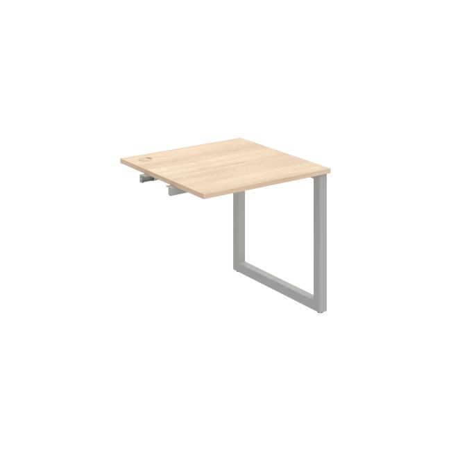 Work table UNI O, extendable. chain, 80x75.5x80 cm, agate/grey