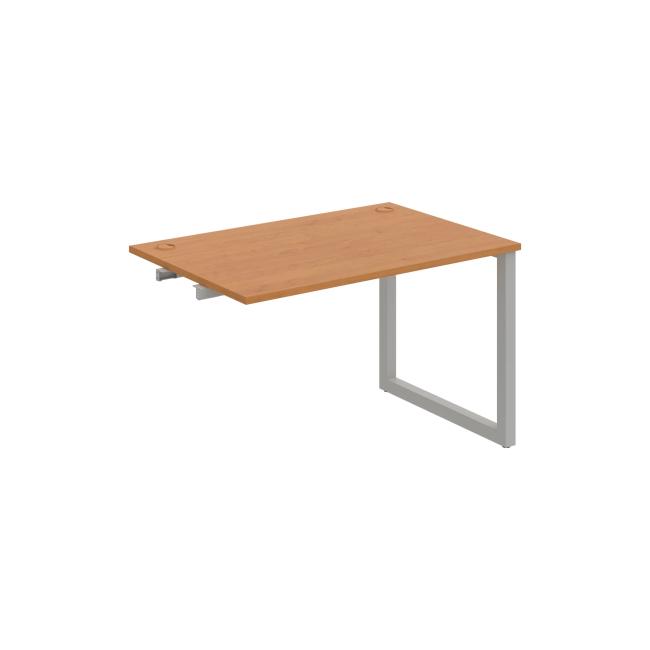 Work table UNI O, extendable. chain link, 120x75.5x80 cm, alder/grey