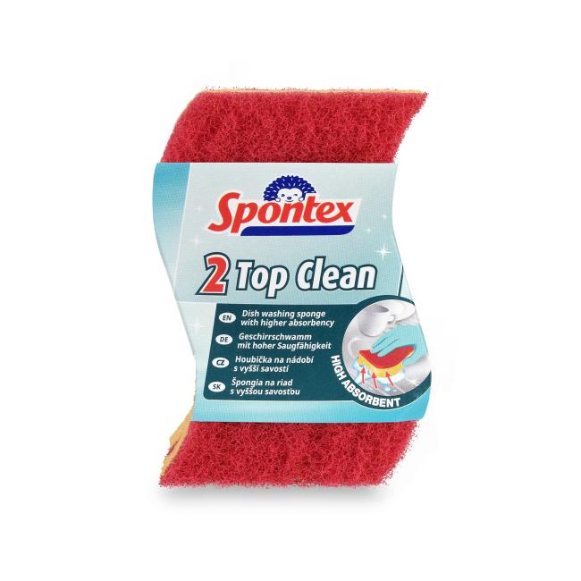 Viskózna hubka na riad Spontex Top Clean 2 kusy