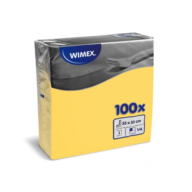 [HY070505] Papierové servítky 1-vrstvové GASTRO 33 x 33cm žlté (100 ks)