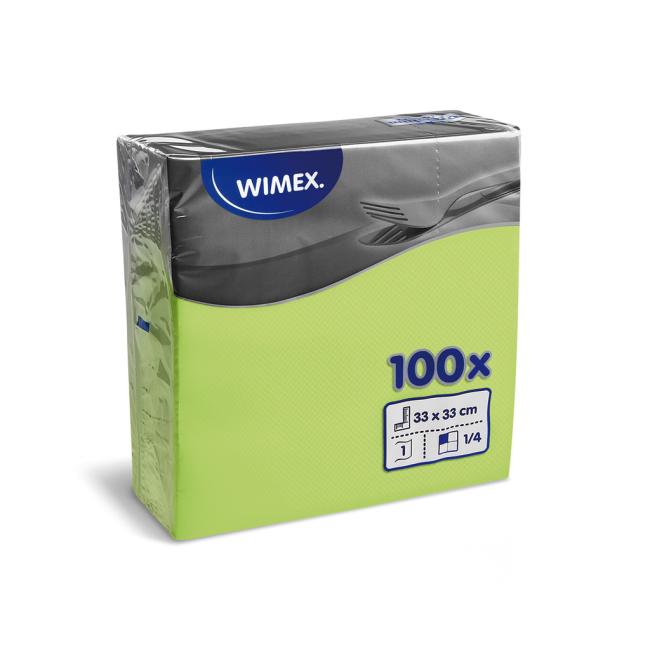 Papierové obrúsky 1-vrstvové GASTRO 33 x 33 cm žltozelené (100 ks)