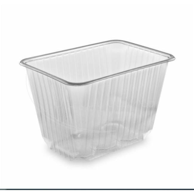 [HY077520] Tub (PP) square transparent 186 x 133 mm 2000ml (50 pcs.)