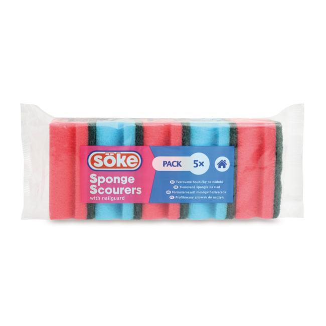Dish sponge shaped Söke 5 pieces
