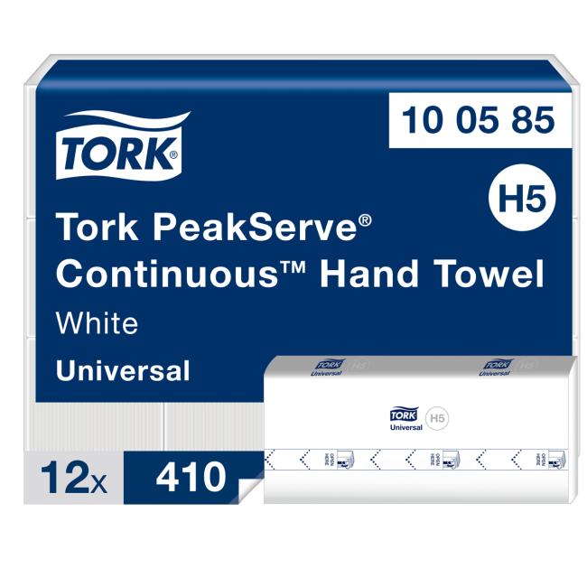Paper towels folded 1-layer. TORK PeakServe connecting H5 (pack of 12)