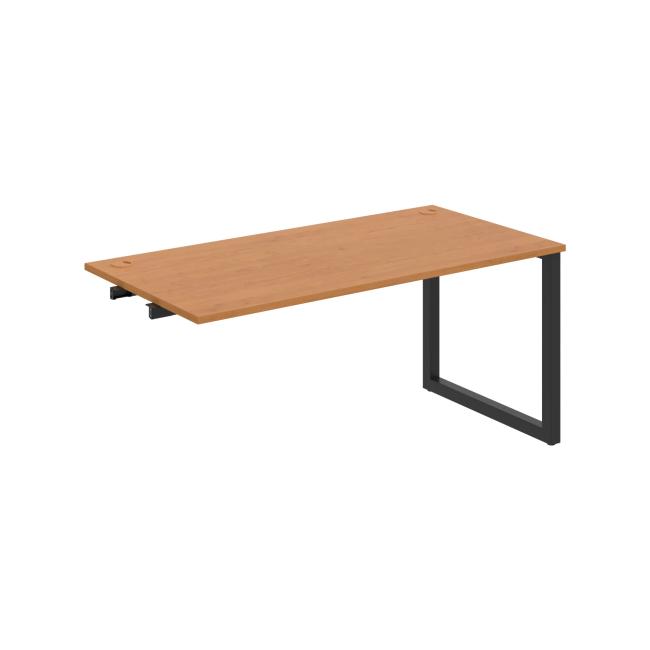 Work table UNI O, extendable. chain, 160x75.5x80 cm, alder/black