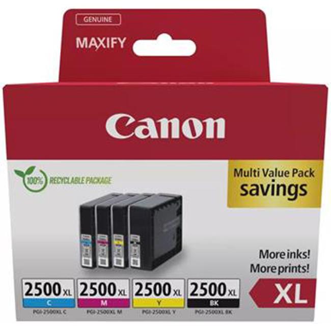 Atramentová kazeta Canon PGI-2500 pre MAXIFY iB4050/MB5050/MB5350 XL multipack BK/C/M/Y