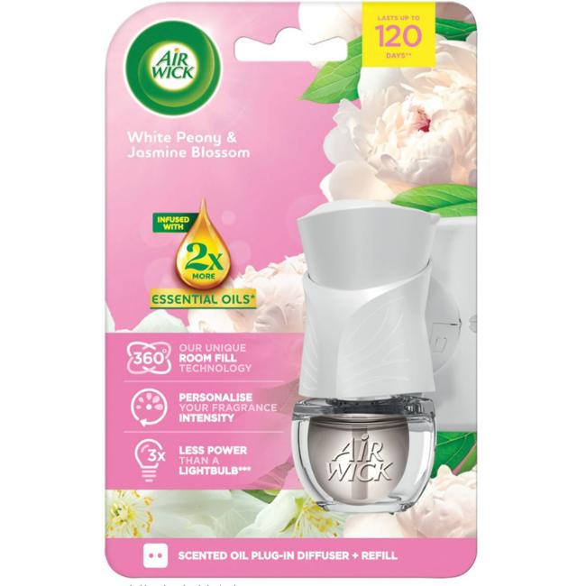 Air Wick electric air freshener + refill 19 ml White flowers