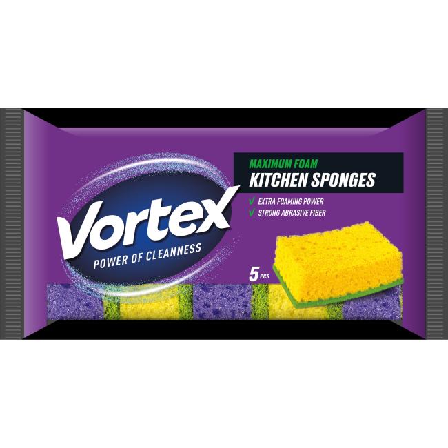 Dish sponge, maximum foam, 5 pcs