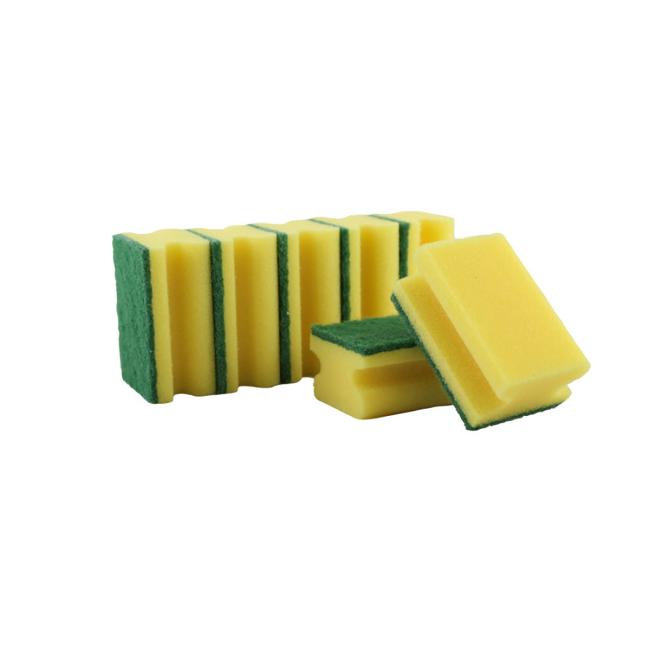 Sponge for dishes shaped 5 pcs yellow