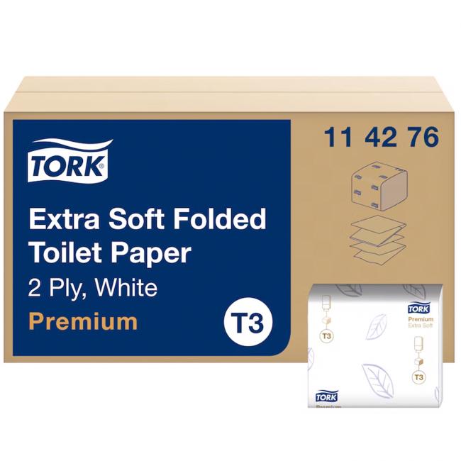 [HY114276] Toilet paper 2-layer folded extra fine TORK Premium T3, 252 pcs