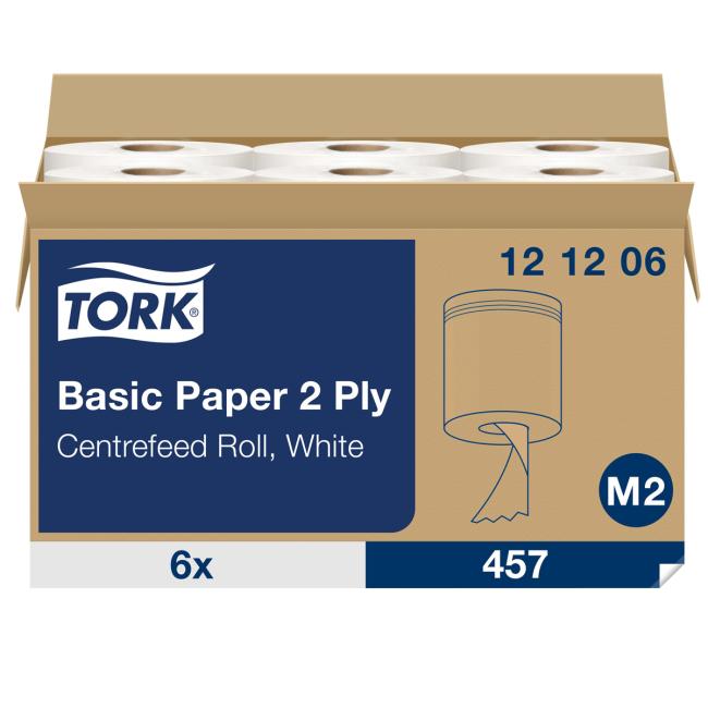 Paper towels in a roll with a center. by unwinding 2-layers. TORK Universal M2 (6 pcs)