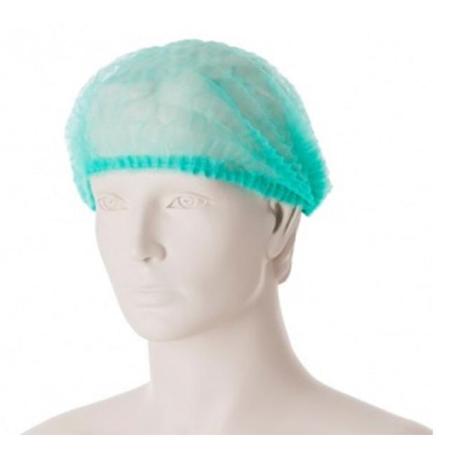 Protective disposable cap green (100 pcs)