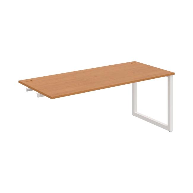 Work table UNI O, extendable. chain, 180x75.5x80 cm, alder/white
